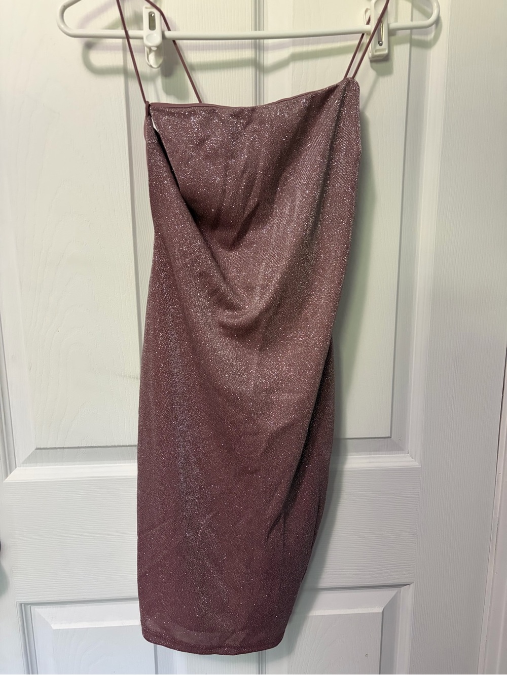 Windsor Glittery Mauve Slip Dress